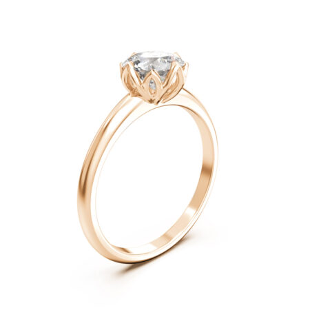 Liljaana briljantti vihkisormus keltakulta