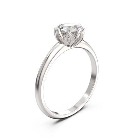 Liljaana briljantti vihkisormus valkokulta