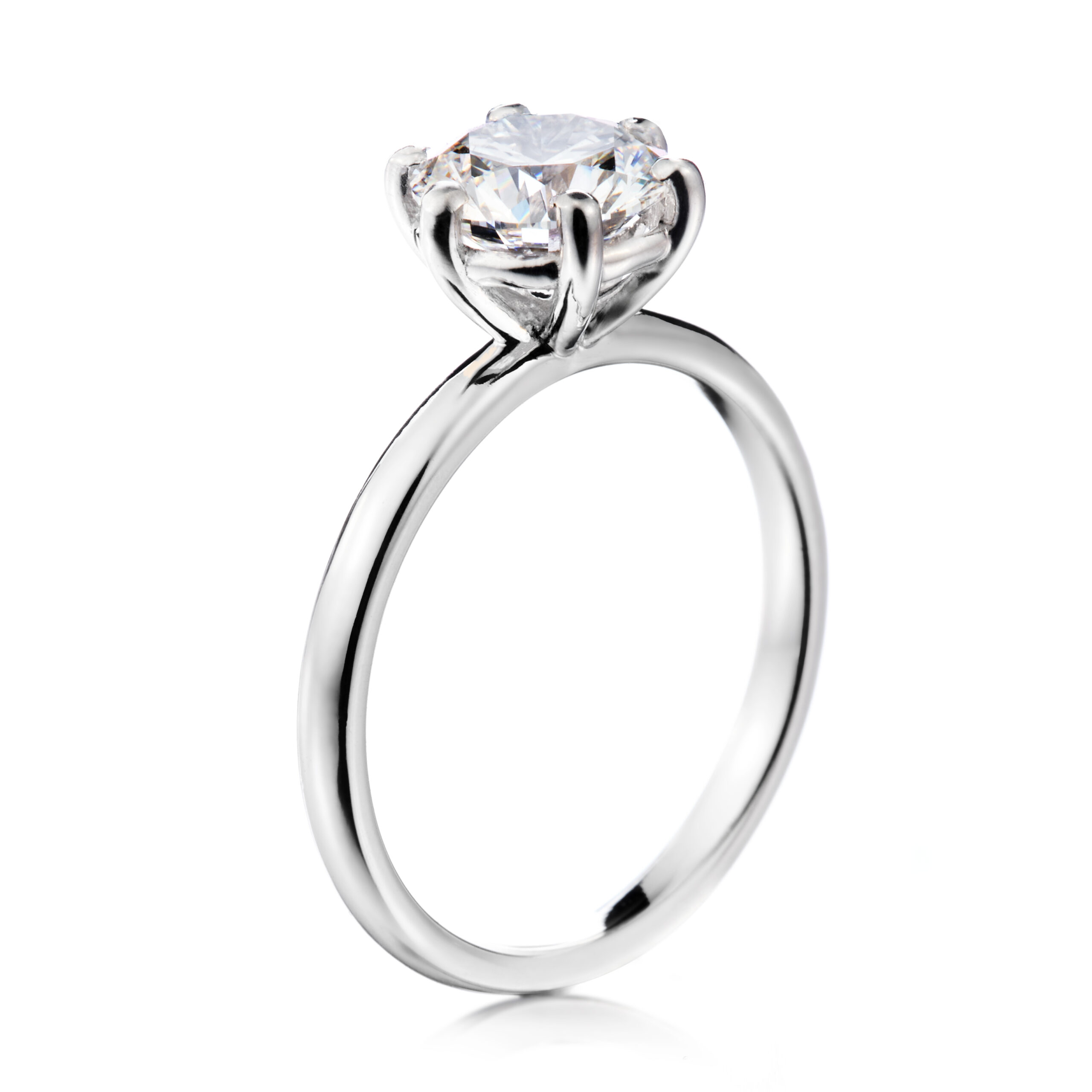 Paju briljantti vihkisormus valkokulta