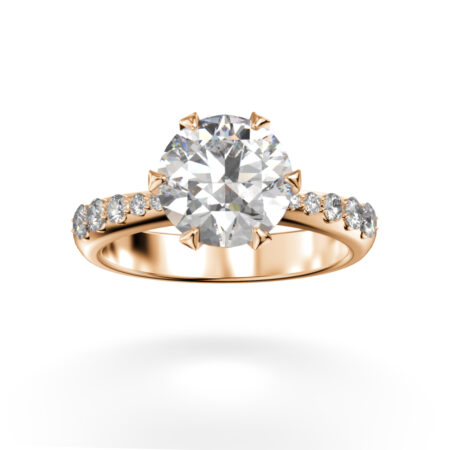 Adalmiina briljantti vihkisormus keltakulta